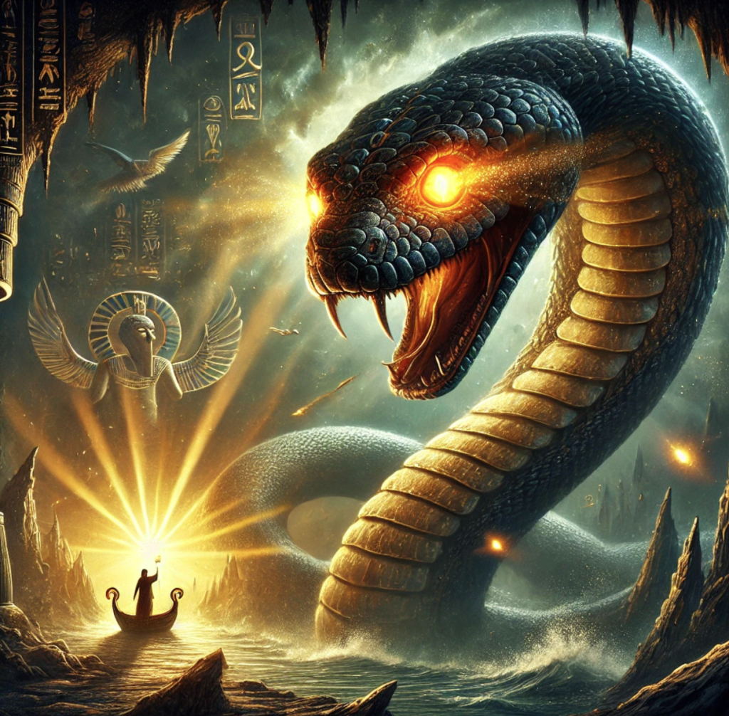 Artistic depiction of Apep from Egyptian Mythology Artistic depiction of Apep from Egyptian Mythology