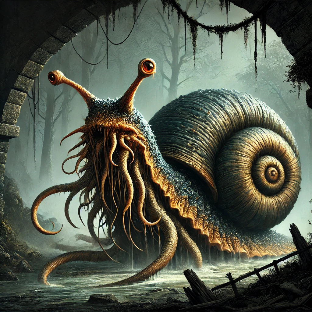 Artistic depiction of Lou Carcolh from European Folklore