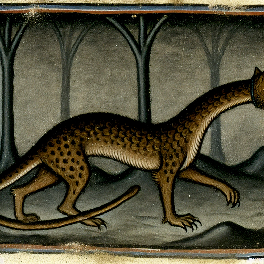 Artistic depiction of Questing Beast from European Folklore