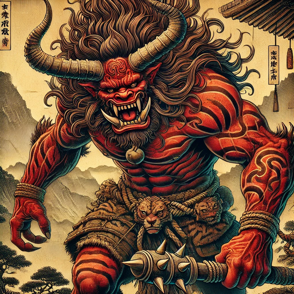 Oni - Japanese Folklore illustration Oni - Japanese Folklore illustration