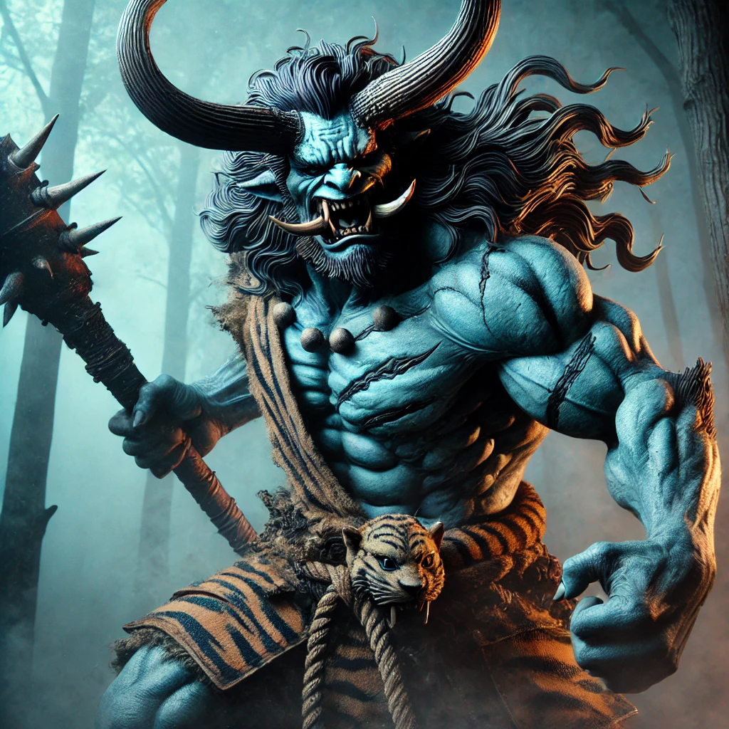 Artistic depiction of Oni from Japanese Folklore Artistic depiction of Oni from Japanese Folklore