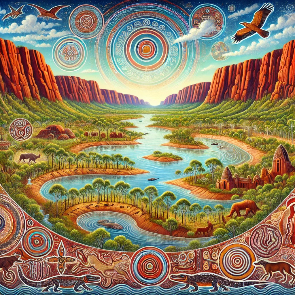 Arnhem Land - Aboriginal Folklore illustration Arnhem Land - Aboriginal Folklore illustration