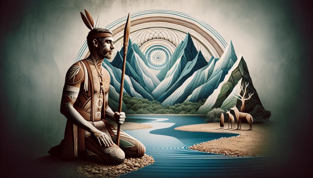 Artistic depiction of Bunjil from Aboriginal Folklore Artistic depiction of Bunjil from Aboriginal Folklore