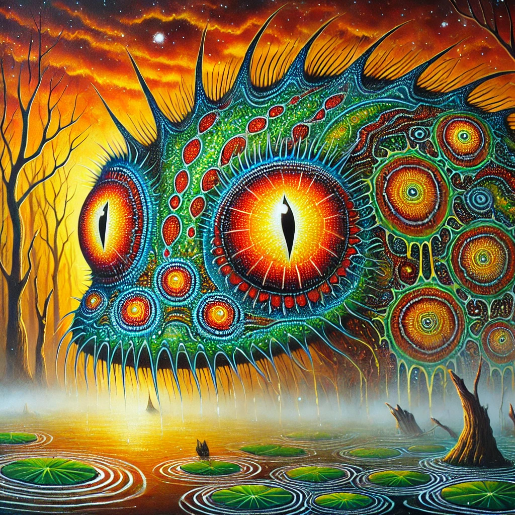 Bunyip folklore illustration Bunyip folklore illustration