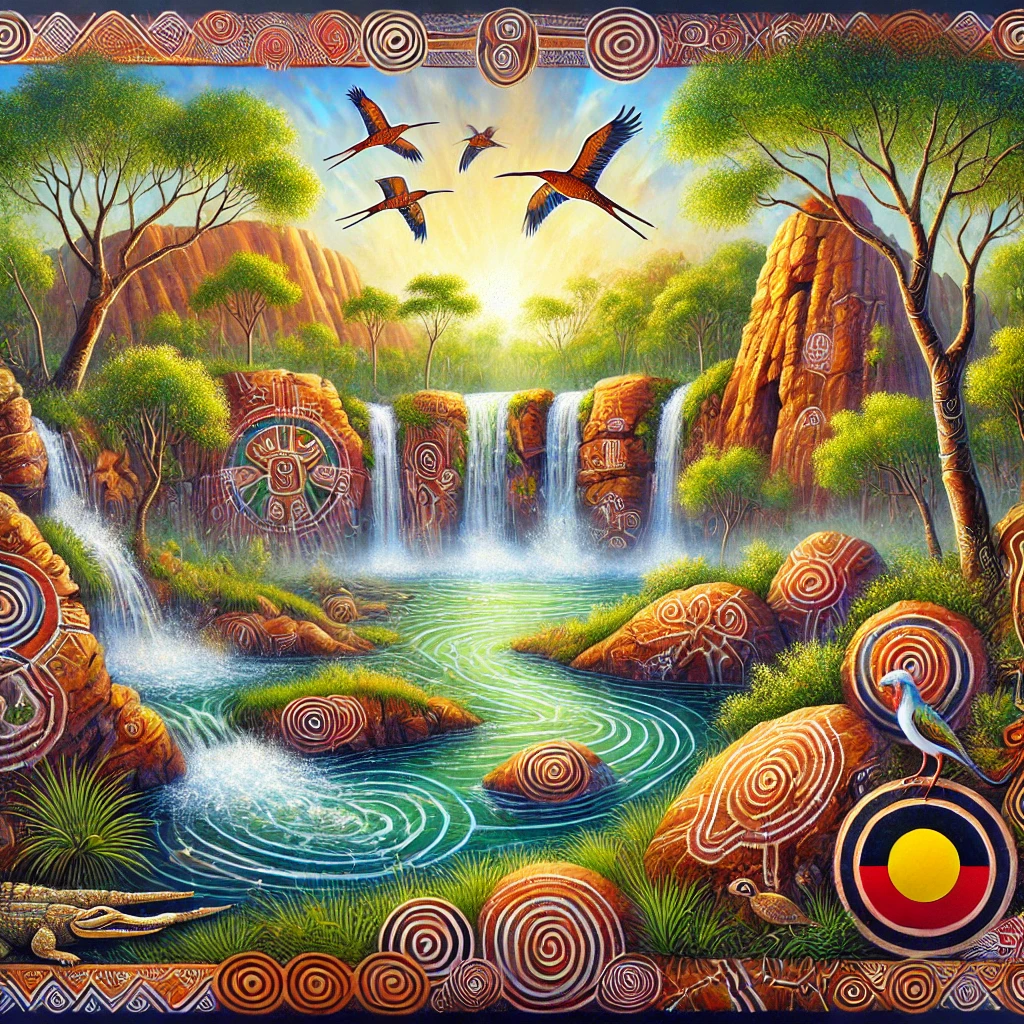 Kakadu National Park mythology artwork Kakadu National Park mythology artwork