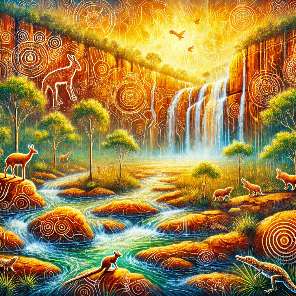 Kakadu National Park - mythological figure from Aboriginal Folklore Kakadu National Park - mythological figure from Aboriginal Folklore