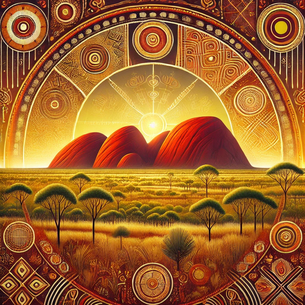 Kata Tjuta mythology artwork