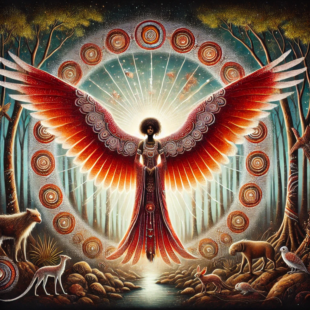 Artistic depiction of Kurangaituku from Aboriginal Folklore Artistic depiction of Kurangaituku from Aboriginal Folklore