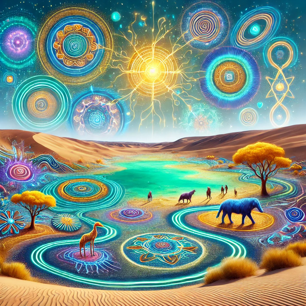 Lake Mungo folklore illustration Lake Mungo folklore illustration