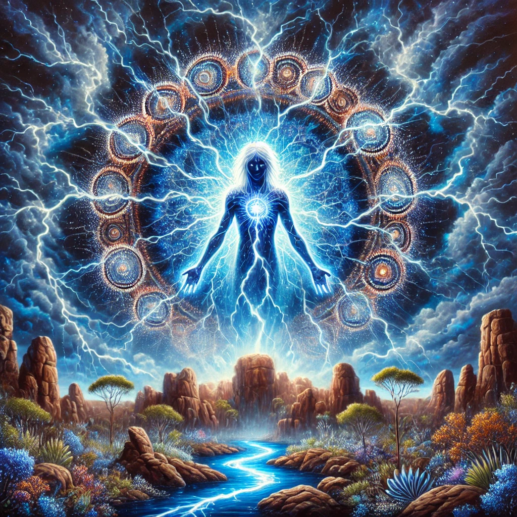 Visual representation of Mamaragan legend Visual representation of Mamaragan legend