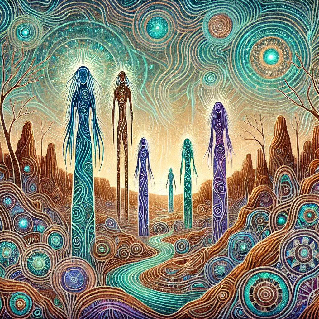 Mimih Spirits folklore illustration Mimih Spirits folklore illustration