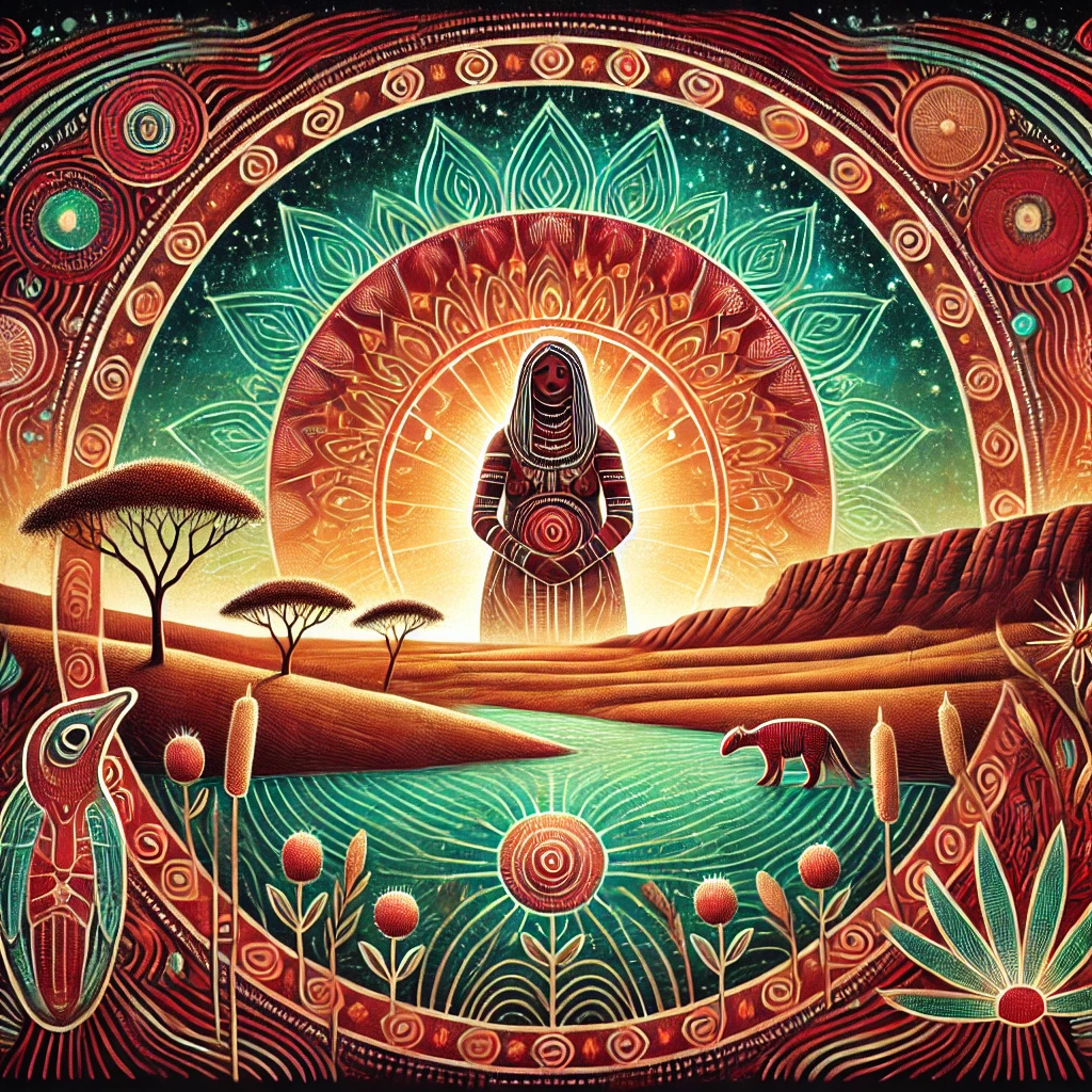Artistic depiction of Mungo Lady from Aboriginal Folklore Artistic depiction of Mungo Lady from Aboriginal Folklore