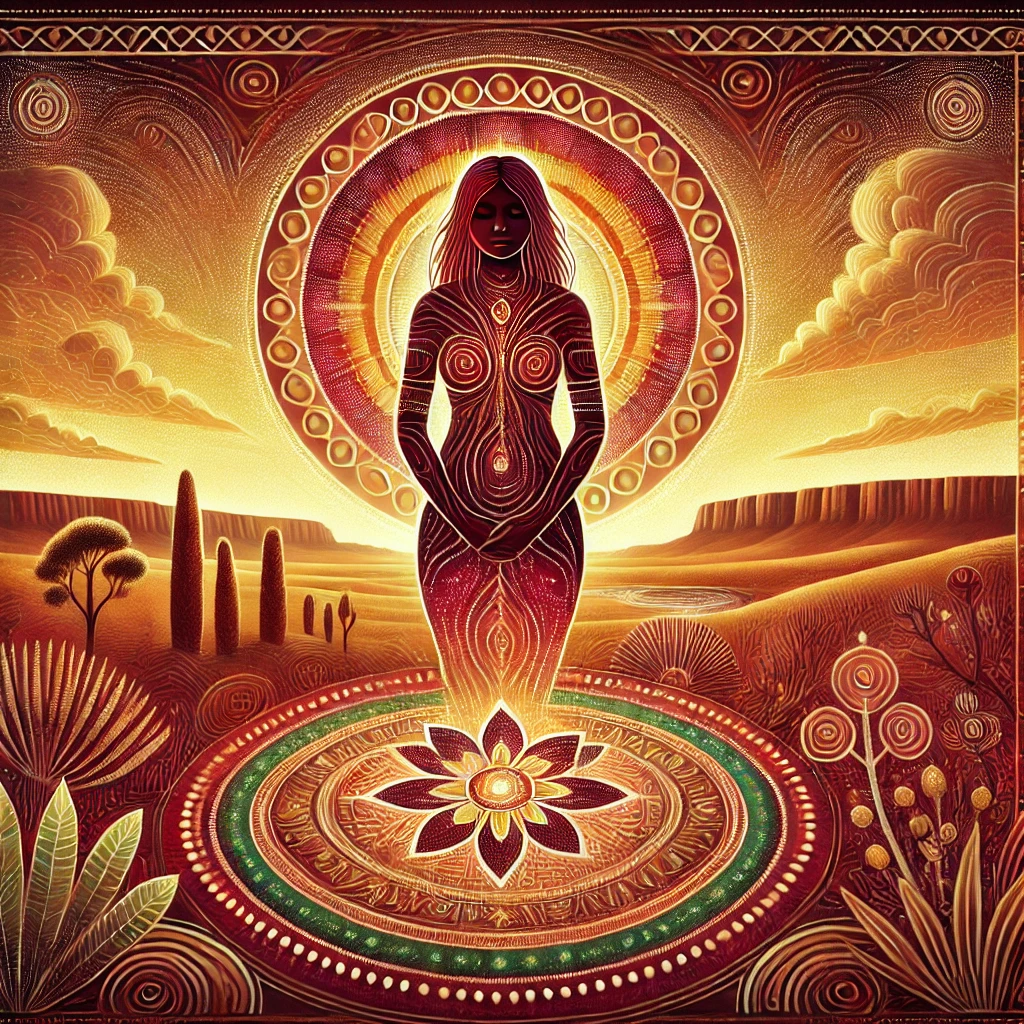 Mungo Lady - mythological figure from Aboriginal Folklore Mungo Lady - mythological figure from Aboriginal Folklore