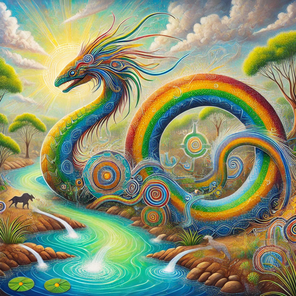 Ngalyod mythology artwork