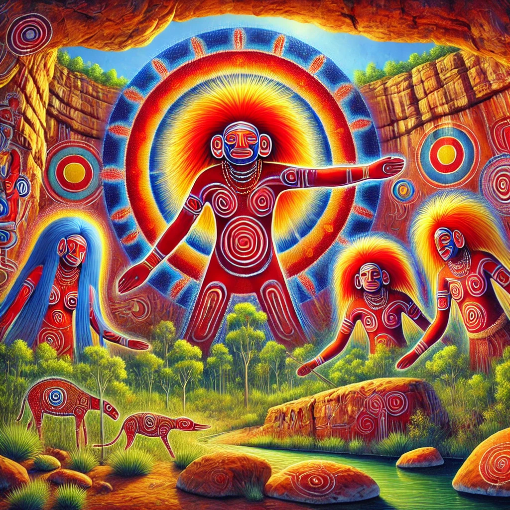 Ancient depiction of Quinkan Spirits Ancient depiction of Quinkan Spirits