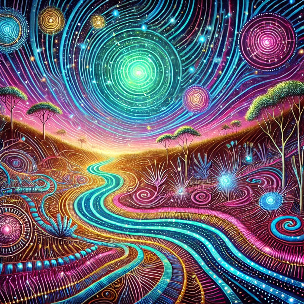 Songlines folklore illustration Songlines folklore illustration