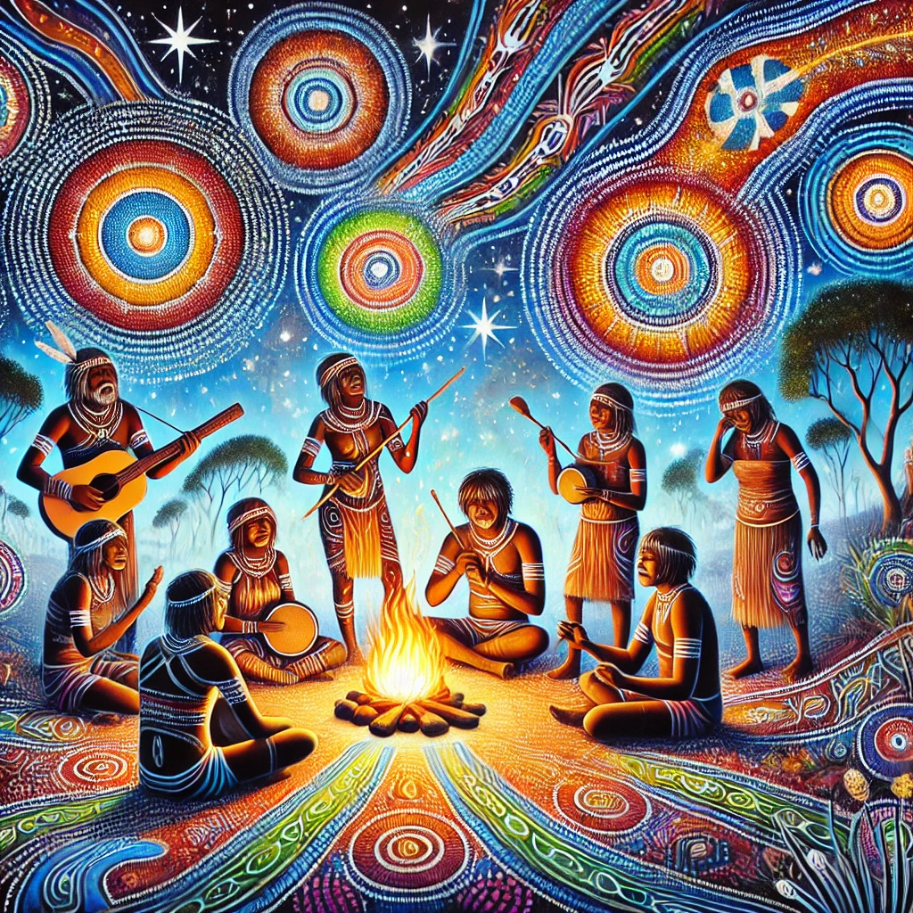 Songmen/Women - Aboriginal Folklore illustration Songmen/Women - Aboriginal Folklore illustration