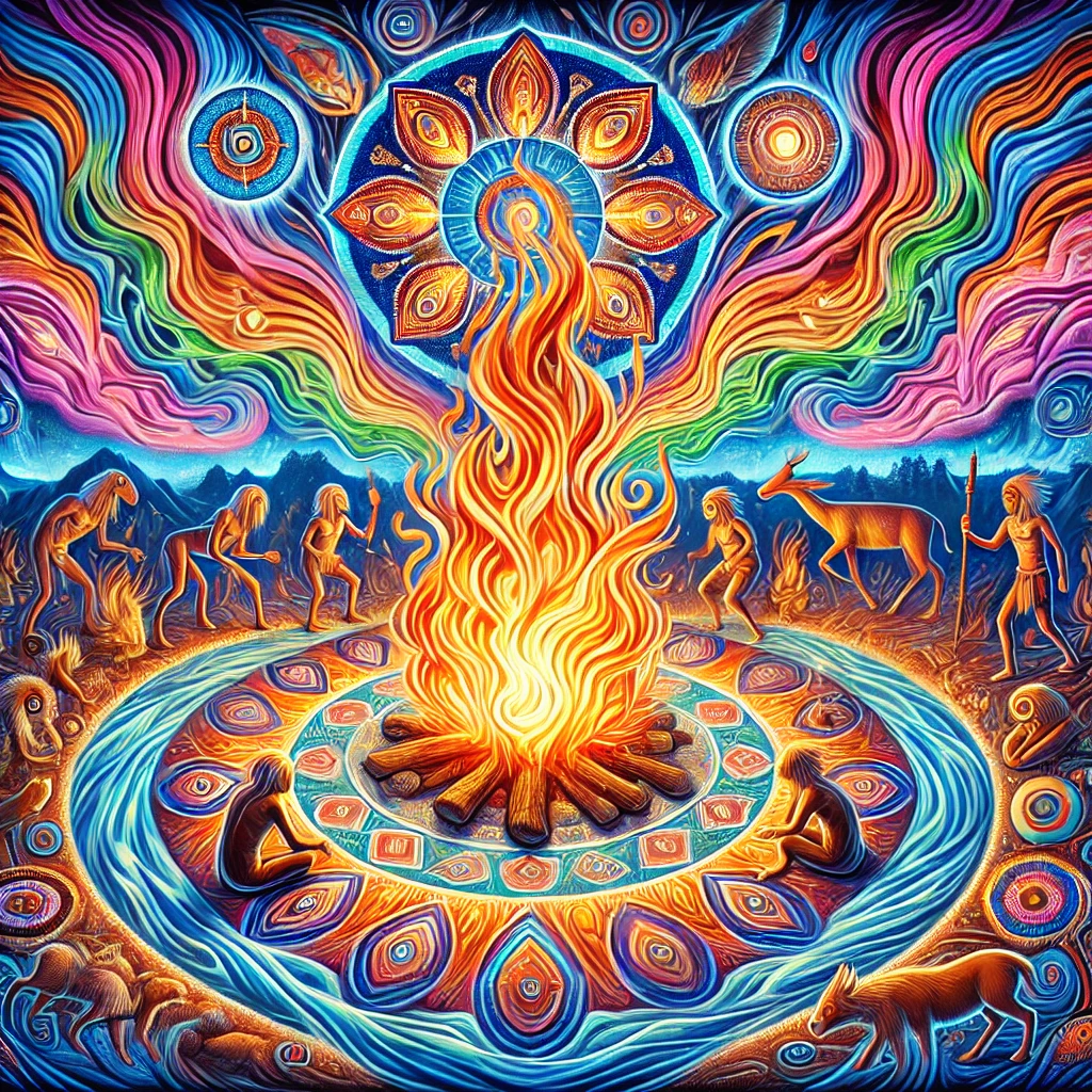 Ancient depiction of Origin of Fire Ancient depiction of Origin of Fire