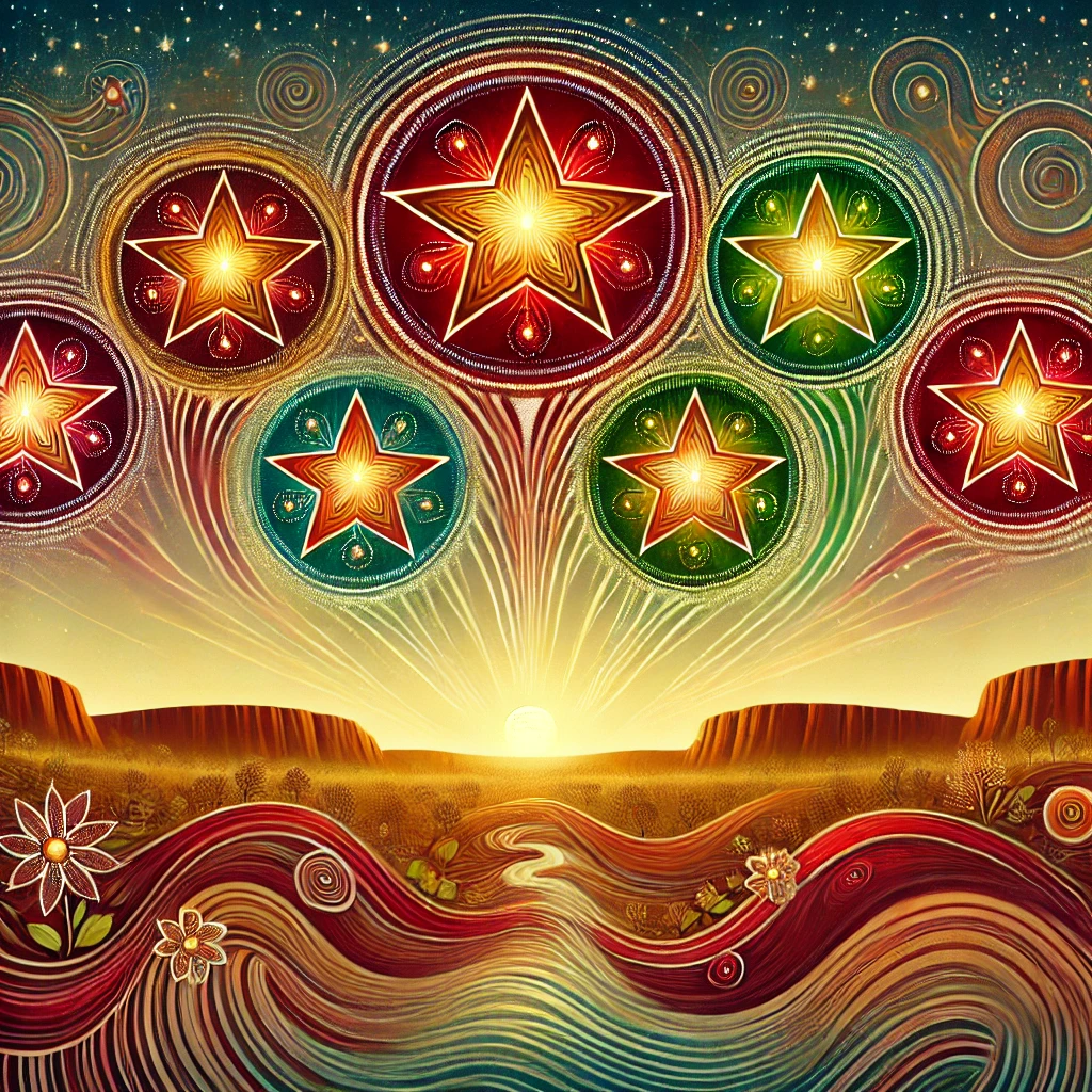Seven Sisters - mythological figure from Aboriginal Folklore