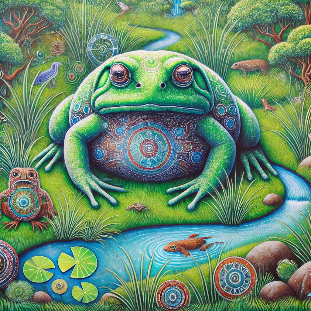 Tiddalik mythology artwork Tiddalik mythology artwork