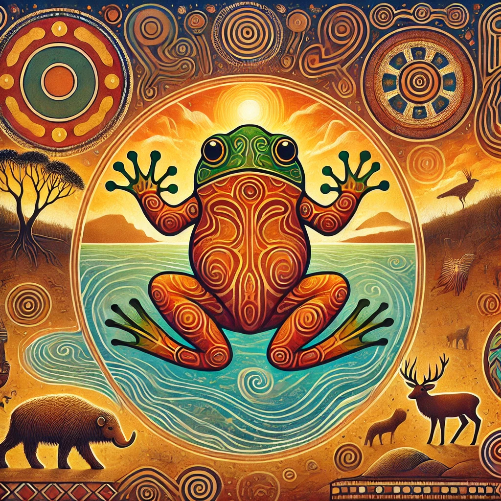 Artistic depiction of Tiddalik from Aboriginal Folklore Artistic depiction of Tiddalik from Aboriginal Folklore