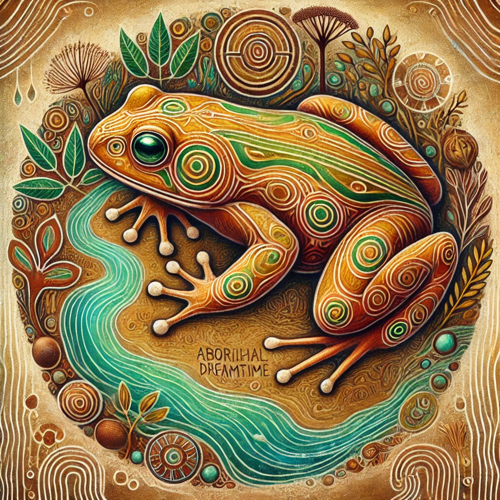 Tiddalik - mythological figure from Aboriginal Folklore Tiddalik - mythological figure from Aboriginal Folklore