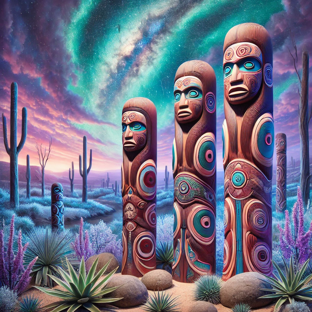 Totems - Aboriginal Folklore illustration Totems - Aboriginal Folklore illustration