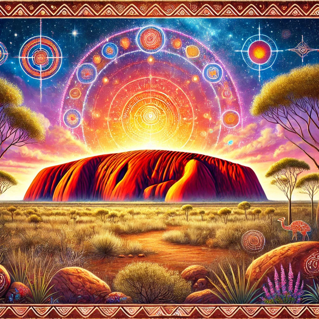 Uluru mythology artwork Uluru mythology artwork