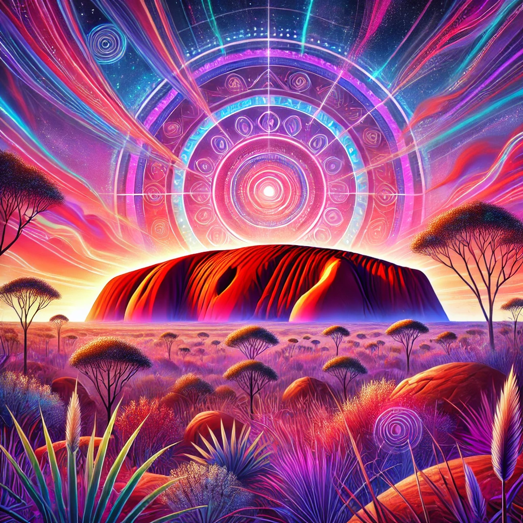 Uluru - Aboriginal Folklore illustration Uluru - Aboriginal Folklore illustration