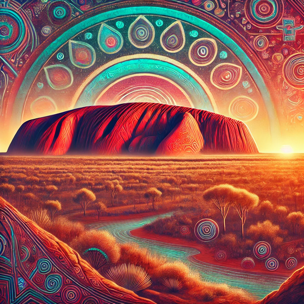 Uluru - mythological figure from Aboriginal Folklore Uluru - mythological figure from Aboriginal Folklore