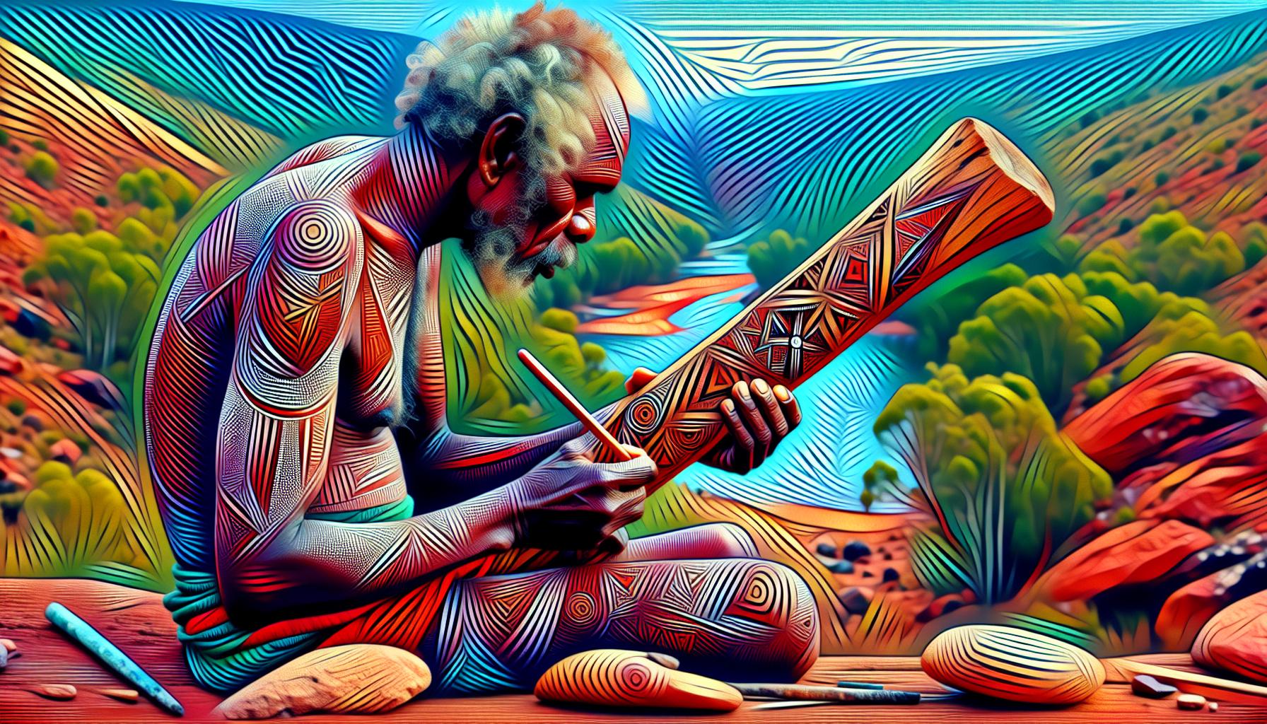 Message Sticks mythology artwork Message Sticks mythology artwork