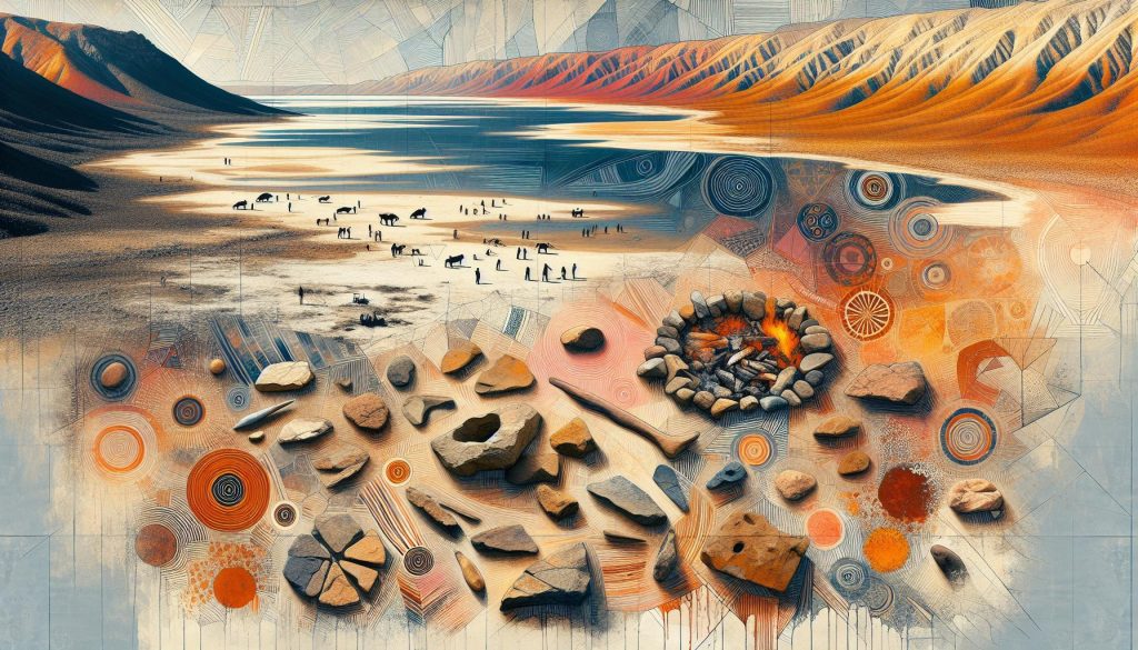 Traditional art of Lake Mungo Traditional art of Lake Mungo