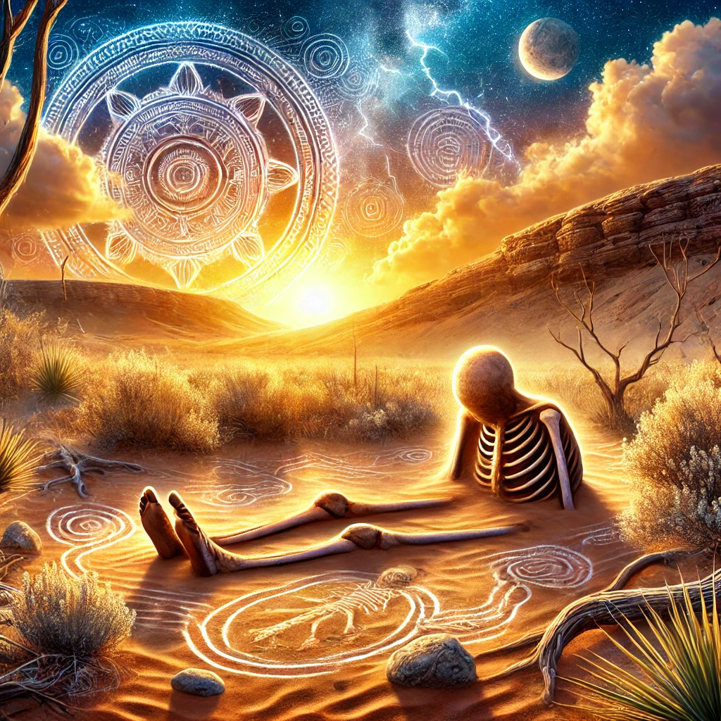 Mungo Man mythology artwork Mungo Man mythology artwork