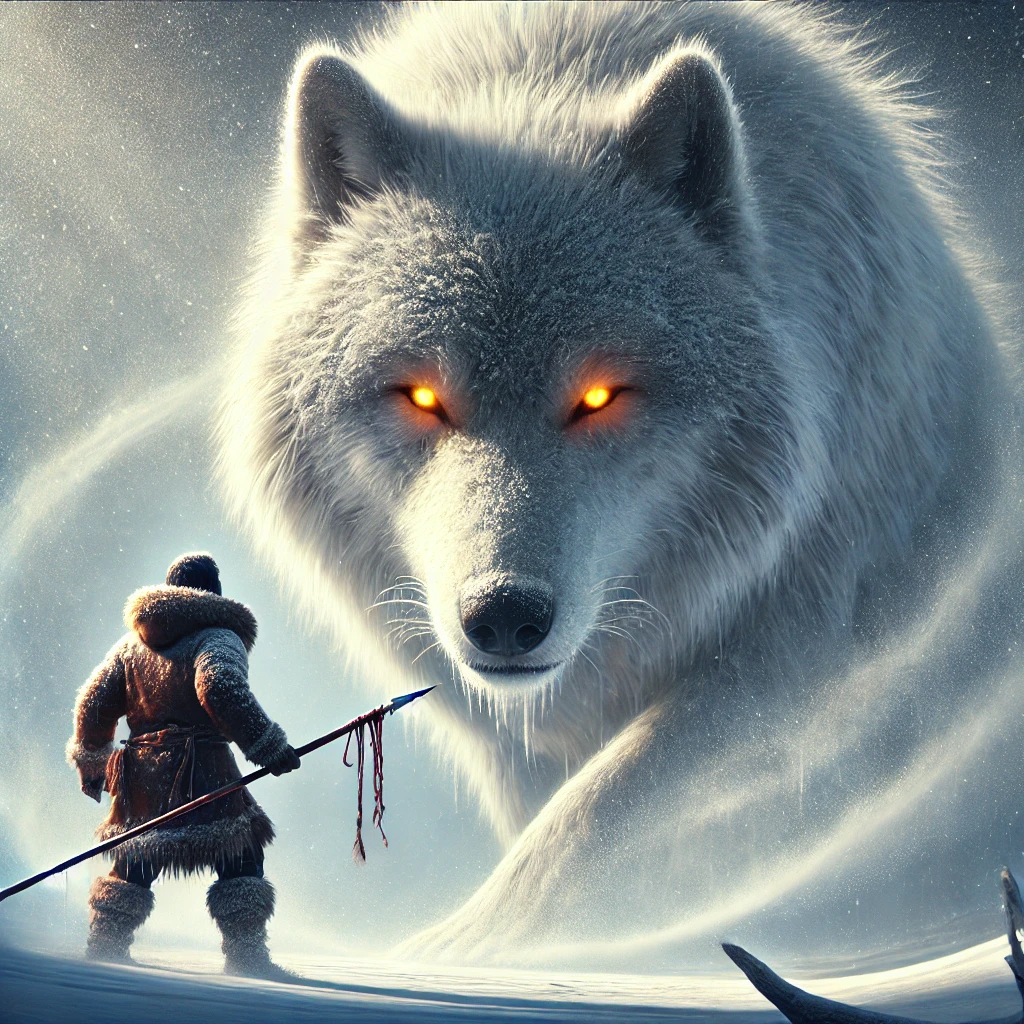 Amaroq - Inuit Folklore illustration Amaroq - Inuit Folklore illustration