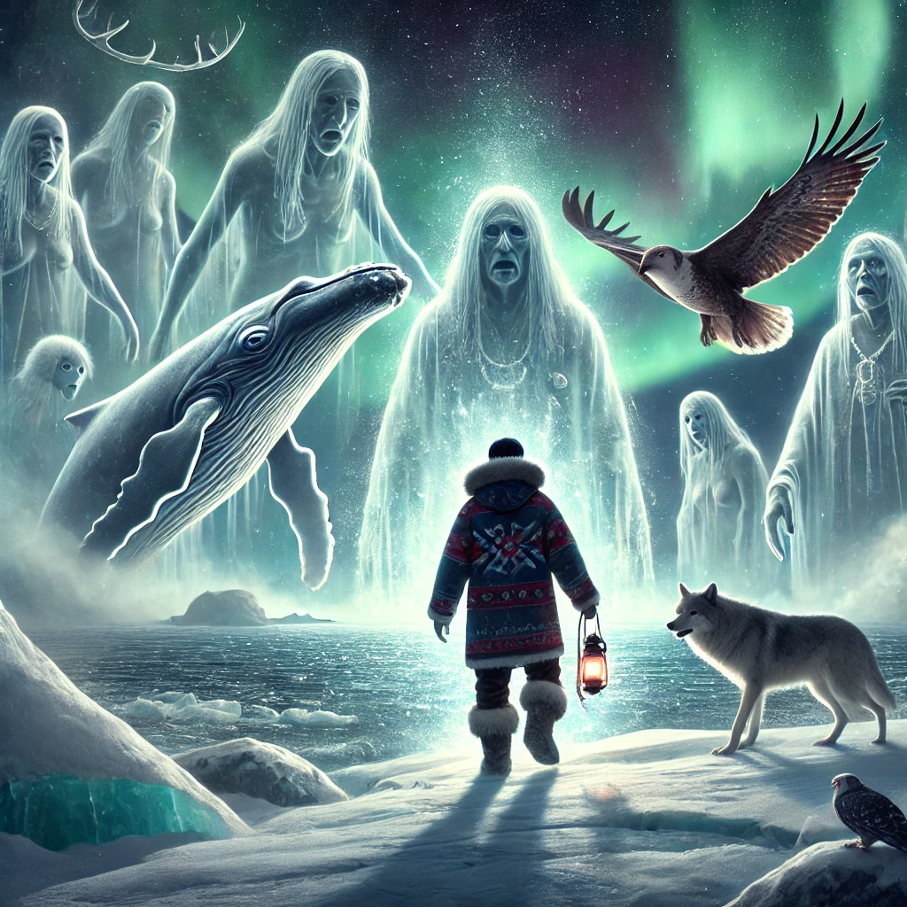 Artistic depiction of Angakkuq from Inuit Folklore