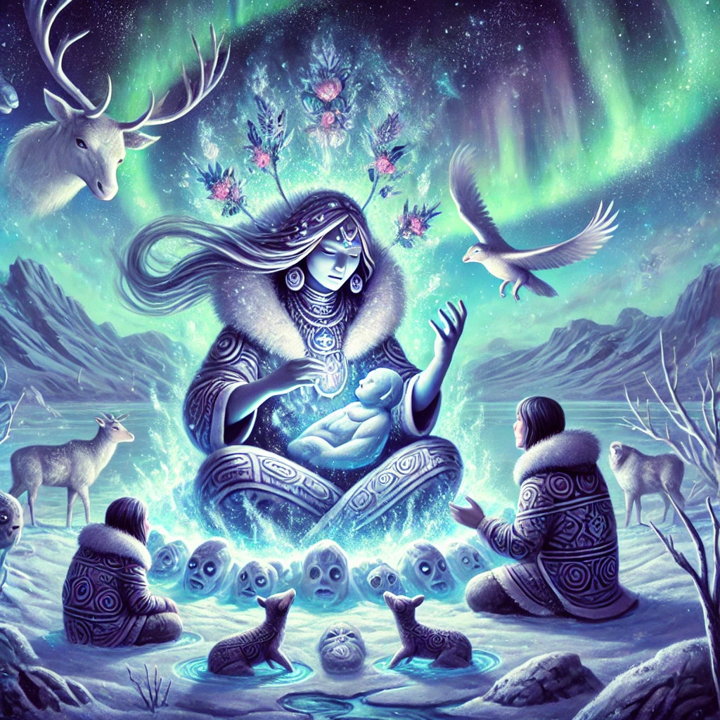 A’akuluujjusi mythology artwork A’akuluujjusi mythology artwork