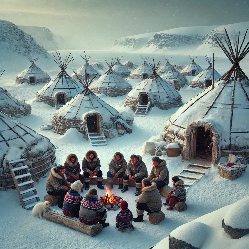 Qikiqtaaluk - Inuit Folklore illustration
