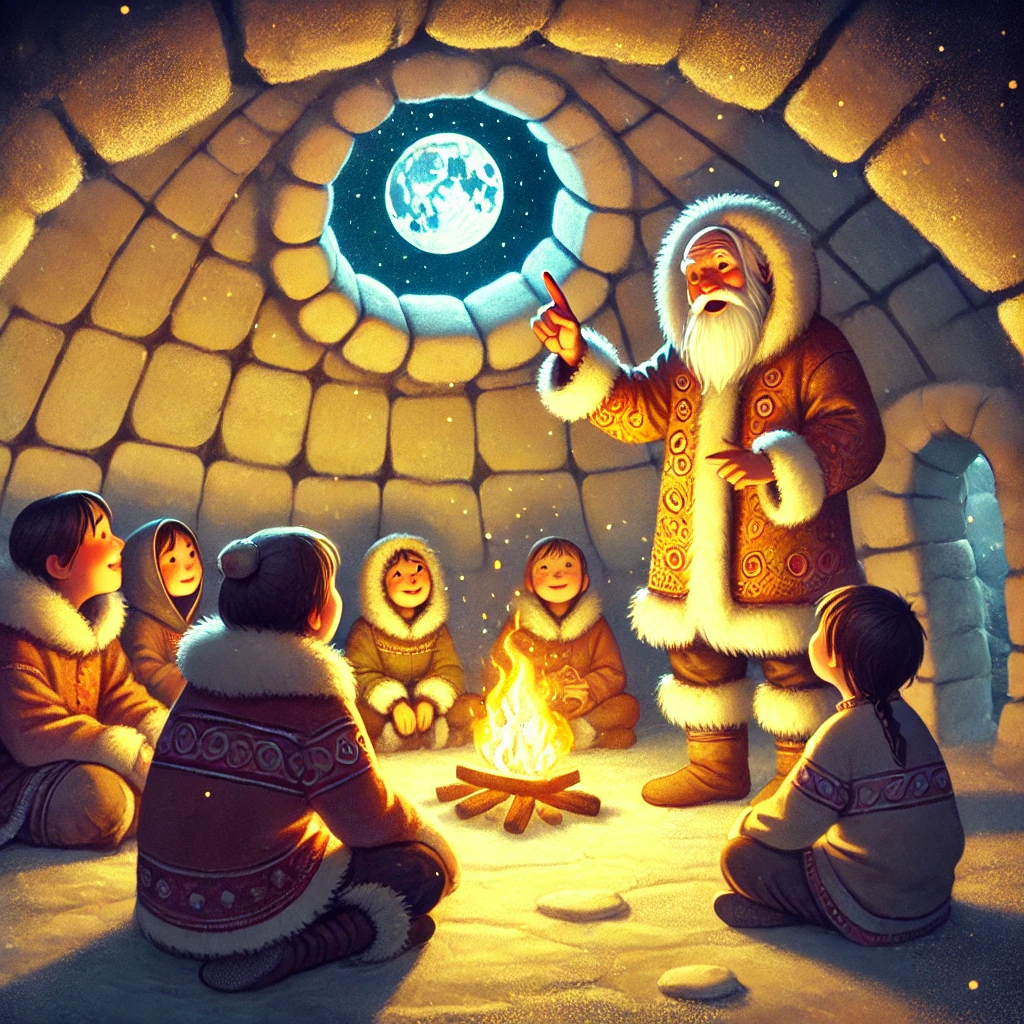 Anningan - Inuit Folklore illustration