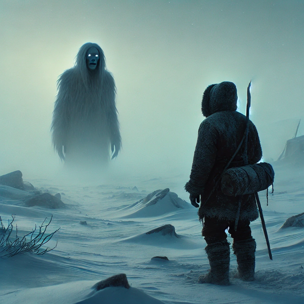 Artistic depiction of Ijiraq from Inuit Folklore