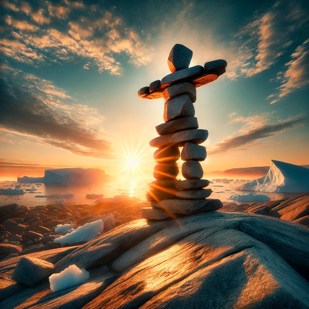 Artistic depiction of Inuksuk from Inuit Folklore Artistic depiction of Inuksuk from Inuit Folklore