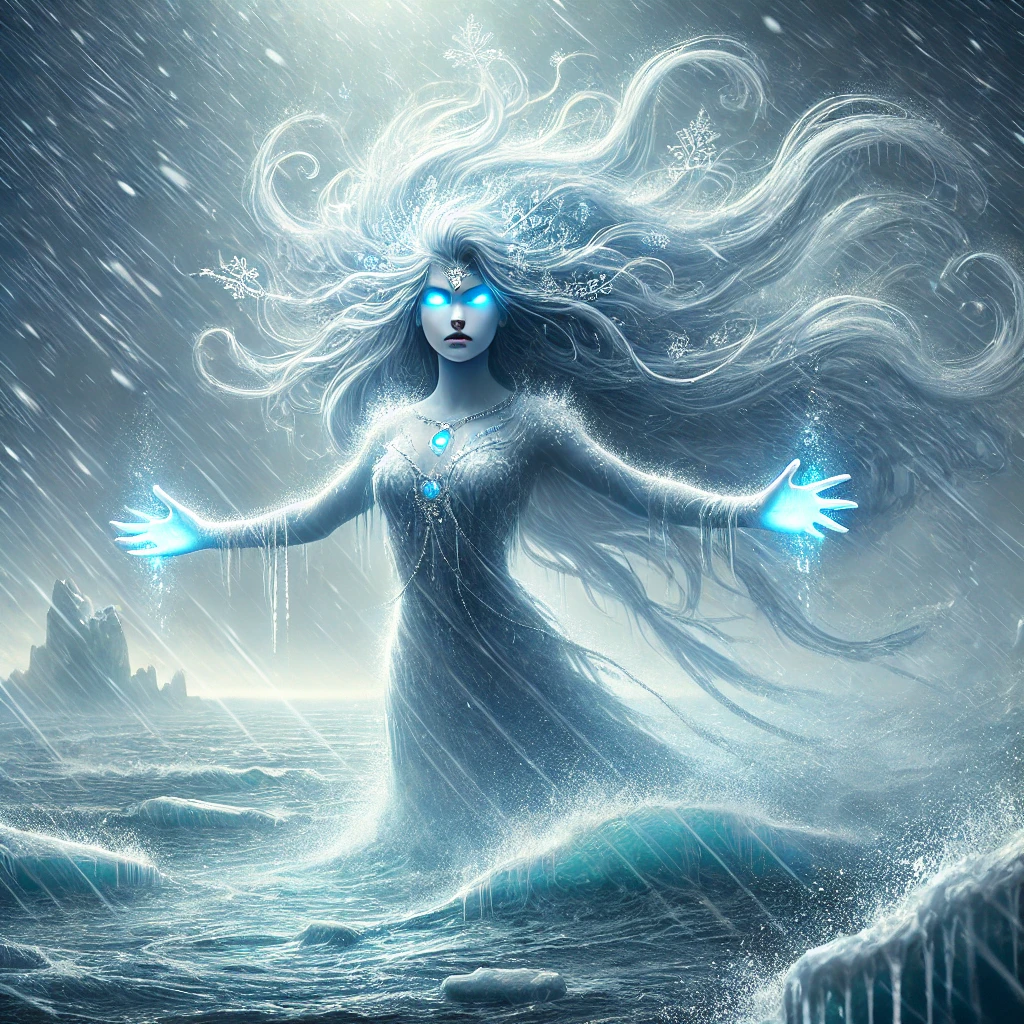 Artistic depiction of Qailertetang from Inuit Folklore