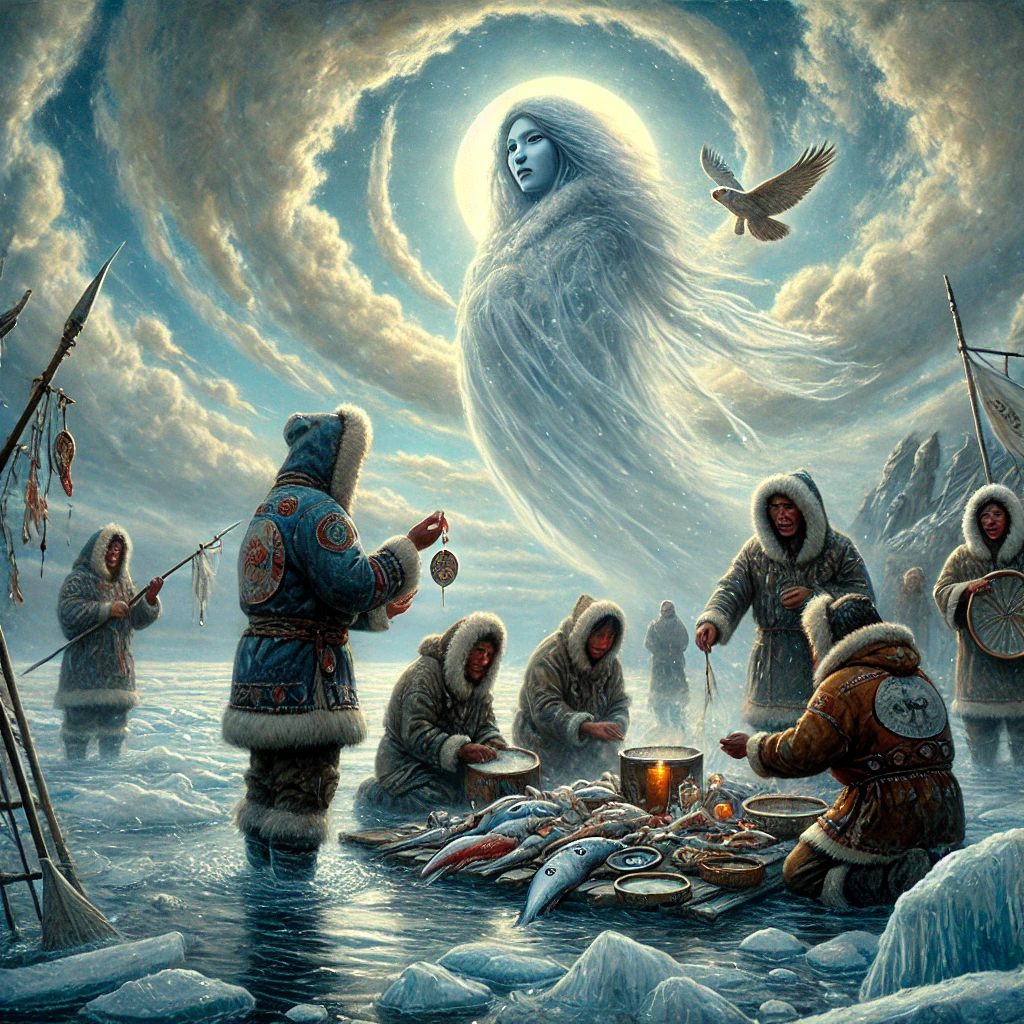 Qailertetang - Inuit Folklore illustration