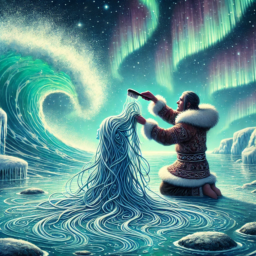 Sedna - Inuit Folklore illustration Sedna - Inuit Folklore illustration