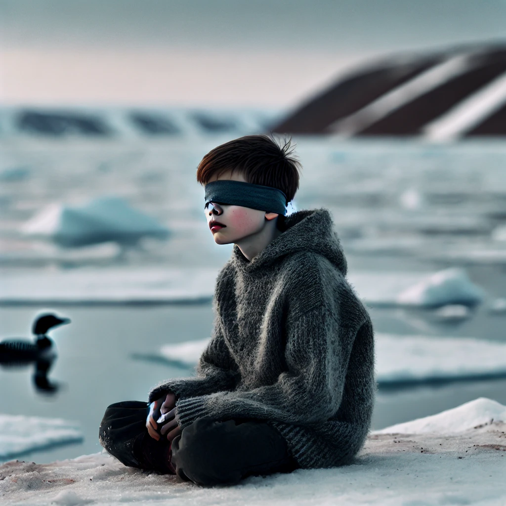 Artistic depiction of Blind Boy and the Loon from Inuit Folklore Artistic depiction of Blind Boy and the Loon from Inuit Folklore