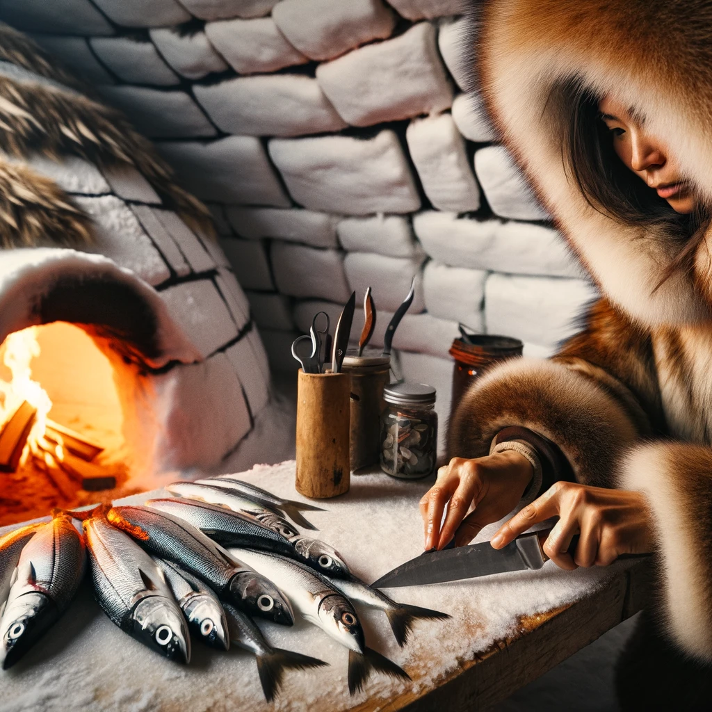 Ulu - Inuit Folklore illustration