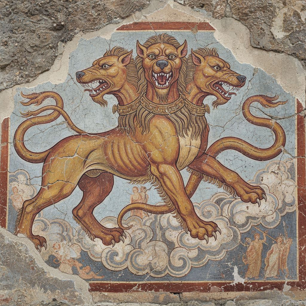 Cerberus - Greek Mythology Illustration Cerberus - Greek Mythology illustration