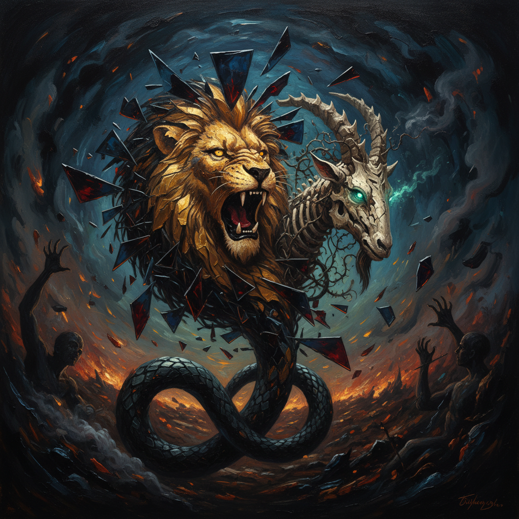 Chimera - Symbolic Artwork Symbolic depiction of Chimera mythology
