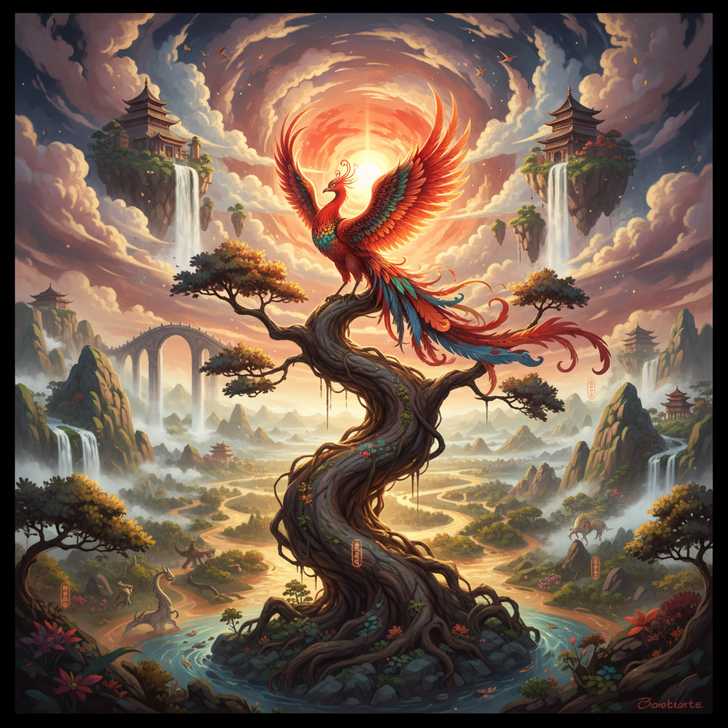 Fenghuang in Chinese Mythology cultural setting