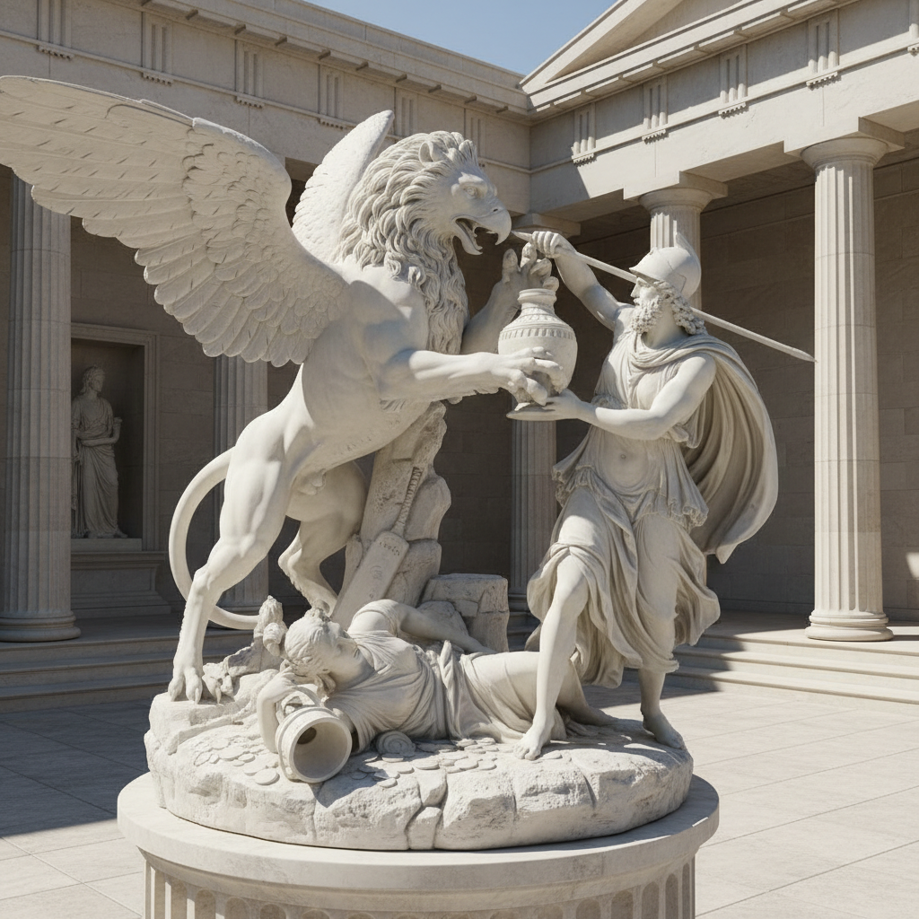 Scene from the legend of Griffin
