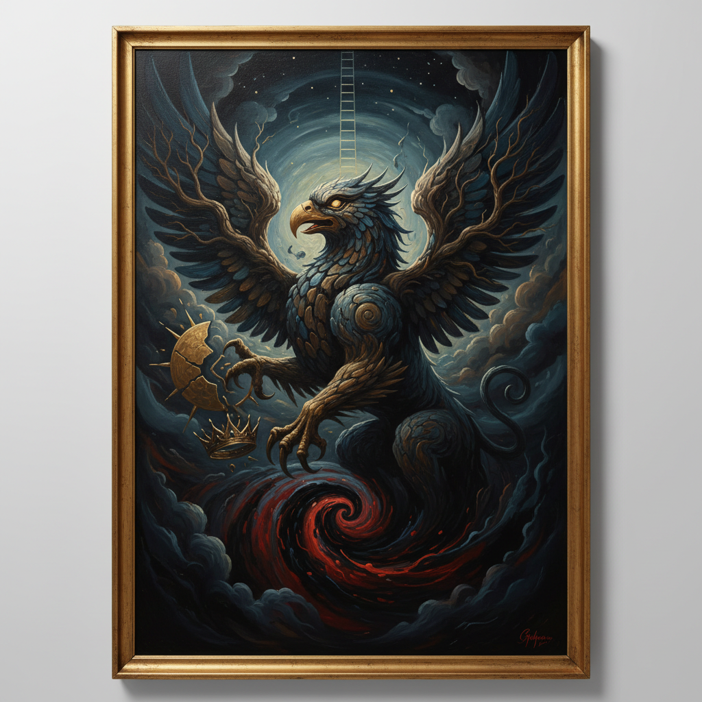 Symbolic depiction of Griffin mythology
